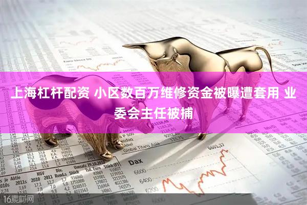 上海杠杆配资 小区数百万维修资金被曝遭套用 业委会主任被捕