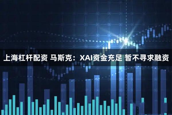 上海杠杆配资 马斯克：XAI资金充足 暂不寻求融资